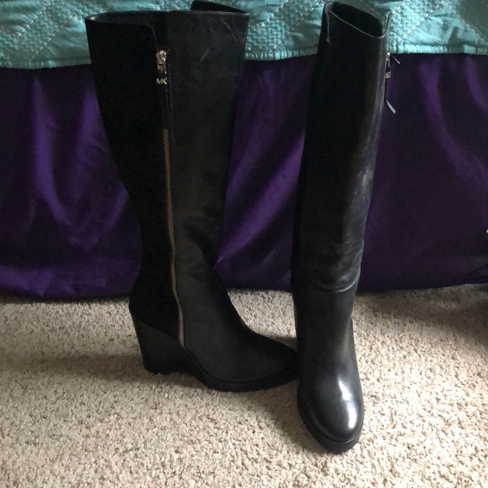 MK knee high boots